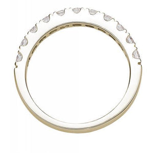 Princess Cut Engagement Ring and Band Set in Yellow Gold
