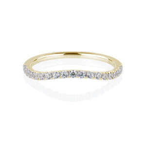 Juliet curved band in 10ct Yellow Gold