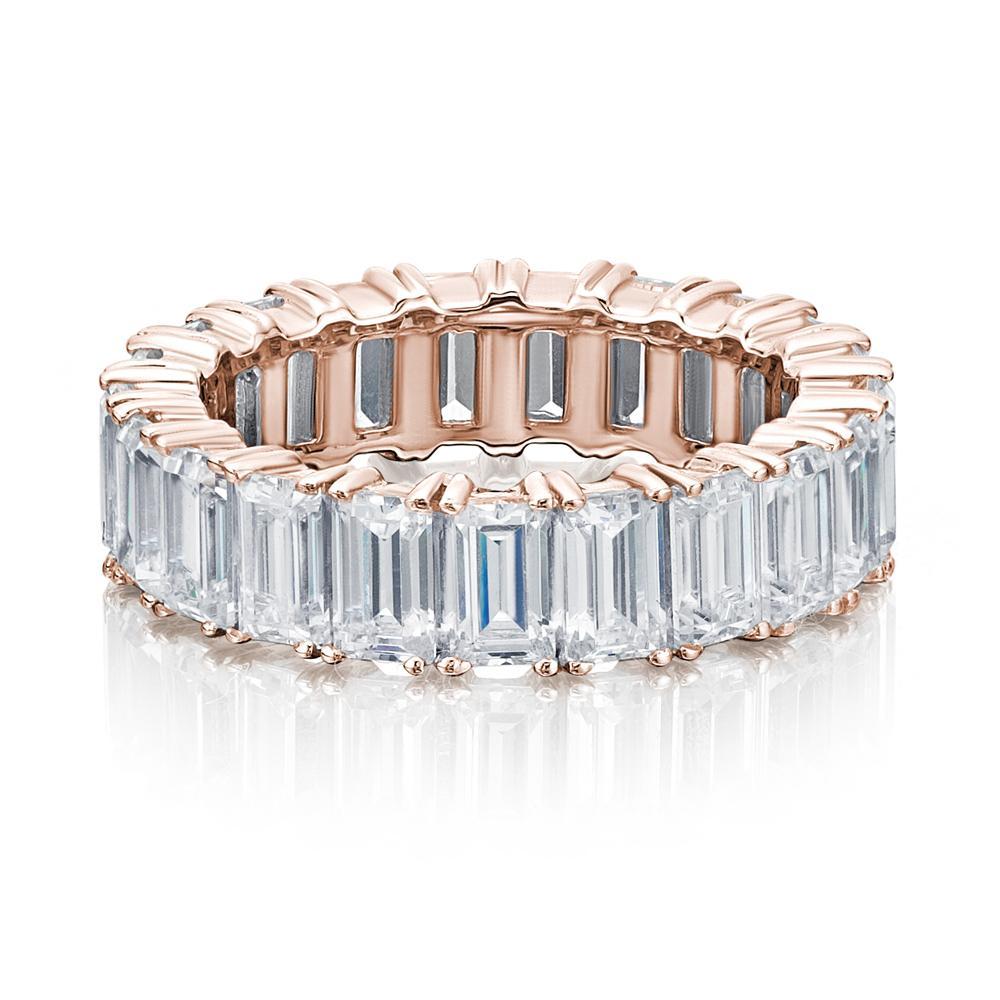 Baguette Cut All-Rounder Band in Rose Gold